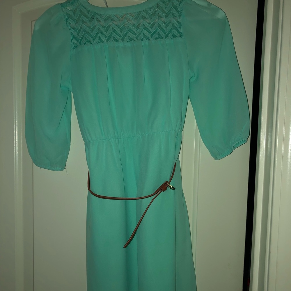 Dress with belt